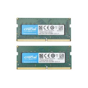 メモリ crucial DDR4 8GB × 2枚組 PC4-2400 PC4-19200 中古品 合計16GB 交換用