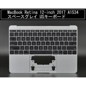 国内発送 MacBook Retina 12 inch 2016 2017 A1534  スペースグレイ US キーボード パームレスト 中古品｜aidemac