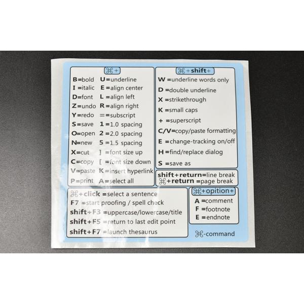 新品 Mac ショートカット キー ステッカー command シール　83mm × 83mm Ma...