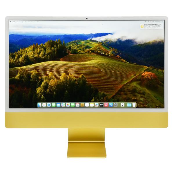 iMac 24 2021 A2438 M1 8GB 256GB イエロー 中古品 10-1　OS S...