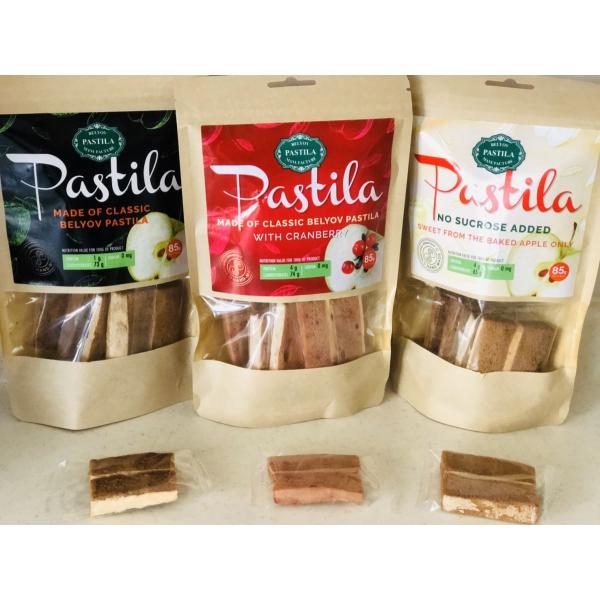 ロシアの手作りベリョーフ パスチラ。3種類おまとめです。