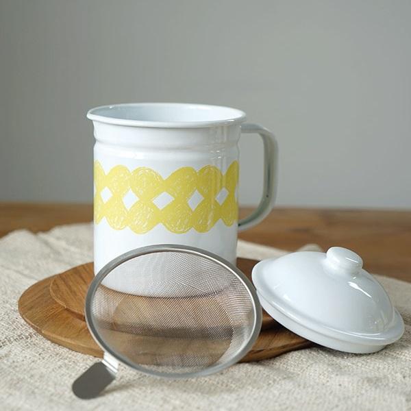 オイルポット 1リットル ホーローオイルポット kukka AXCIS アクシス 　