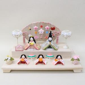 雛人形 雛人形 五人飾り 段飾り 平飾り ぷてぃ陽和 ぷてぃ陽和雛5人｜aifa