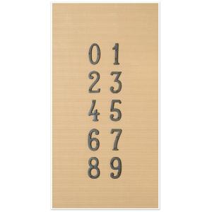 表札 ネームプレート アイアンナンバー ３コセット