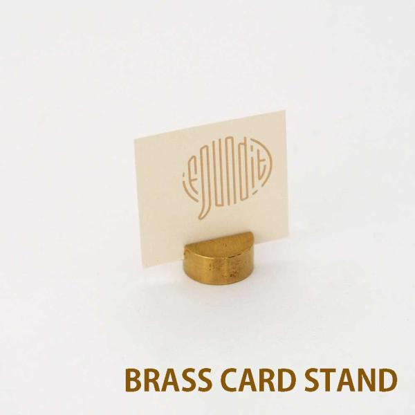 BRASS カードスタンド ランプ ラウンド Horn Please 志成販売