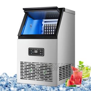製氷機 業務用製氷機 自動製氷機 1日最大60kg 1012分製氷 40個 タンク容量11kg 氷サイズ調節可能 2つの給水方法 自動製氷停止 静音 ステンレス鋼 パー