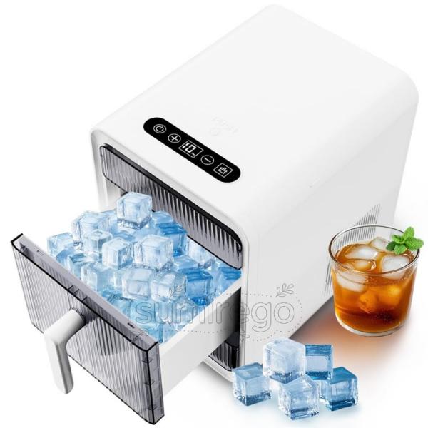 製氷機 業務用 家庭用 高速自動製氷機 8〜15 分で 12 個の氷が作れる 1.5L水タンク コン...