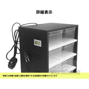 爬虫類飼育ケージ PVC断熱 恒温保湿 8ボッ...の詳細画像5