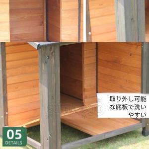 ペット用犬小屋ヴィラ 屋外用 屋内/屋外用 全...の詳細画像5