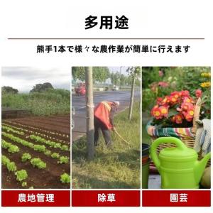 マンガン鋼厚手着脱式鍬釘熊手 雑草除去 5/6...の詳細画像3