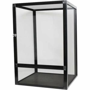60*60*120cm ブラック アクリルドア ケージ 爬虫類 飼育ケース トカゲ ヤモリ カメレオン 蛇 アカハライモリ ラック パルダリウム 飼育セット カルシ