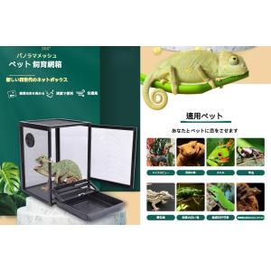 爬虫類 ケージ 両生類 通気性 カメレオン繁殖...の詳細画像1