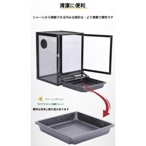 爬虫類 ケージ 両生類 通気性 カメレオン繁殖...の詳細画像5