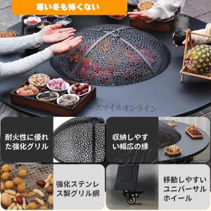 ファイヤーピットテーブル 焚き火台 蓋付き バ...の詳細画像5