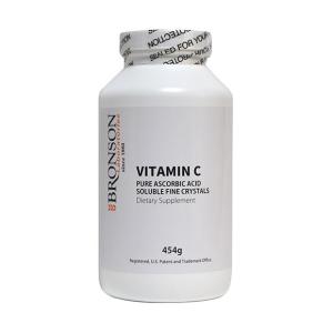 ビタミンC VITAMIN C ピュアクリスタル ブロンソン 粉末 天然素材 熱に強い 還元型ビタミンC 送料無料 大容量 454g