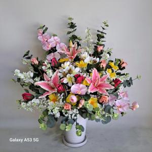 胡蝶蘭＆百合MIXアレンジ（AR139)