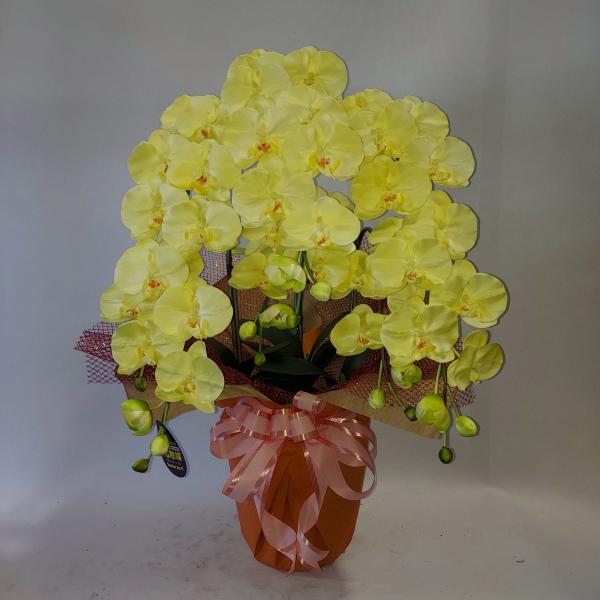 胡蝶蘭L3F/フアンシーイエロー（造花）高８０cm×幅４０cm・光触媒