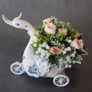 アイフラワー グリーン アートフラワーアレンジ 造花 Yahoo ショッピング