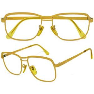 H-6265 K14WG/K18 【14金ホワイトゴールド眼鏡フレーム 飾り部分18金