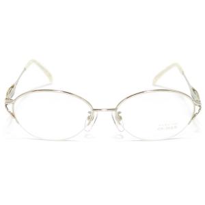 Aquascutum アクアスキュータム 2404 K14WG DECO:K18 【14金ホワイトゴールド眼鏡フレーム 飾り部分18金使用 日本製】