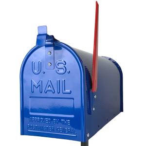 郵便ポスト郵便受けおしゃれかわいい人気アメリカンUSメールボックススタンドお洒落なブルー青色ポストpm088｜aihome