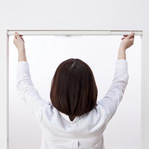 カーテンレール/穴あけ不要のつっぱり式のカーテ...の詳細画像4