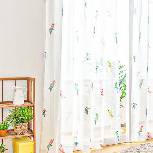 DOUBLE CURTAIN ダブルカーテン 100x178cm ダブルガーゼカーテン グリーン 100×138cm : 輸入雑貨屋 BON ETO