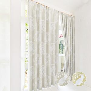 遮光カーテン オーダーカーテン／幅30〜100cm×丈15〜100cm／花の