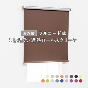オーダー ロールスクリーン／無地／幅91〜140cm×丈60〜90cm／省エネに