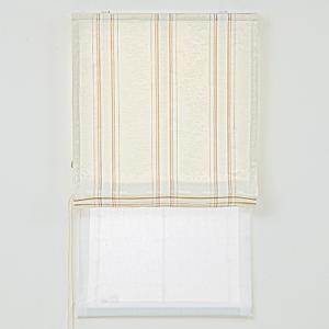 ローマンシェード ダブル／生地サンプル／上品な花柄模様のジャガード織り厚地ダブルシェード「ミレナ」