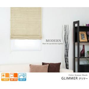 ローマンシェード ダブル/シックなカラーに光沢...の詳細画像2