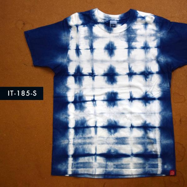 藍染めTシャツ Sサイズ（IT-185-S）