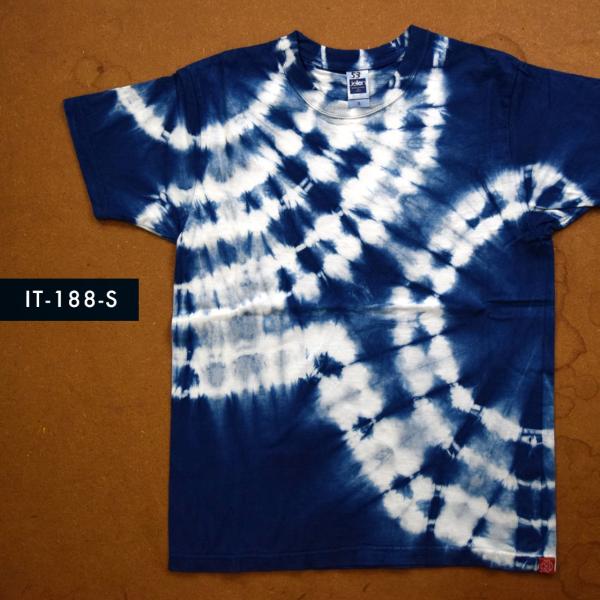 藍染めTシャツ Sサイズ（IT-188-S）