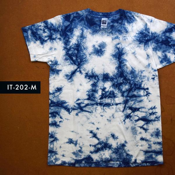 藍染めTシャツ Mサイズ（IT-202-M）