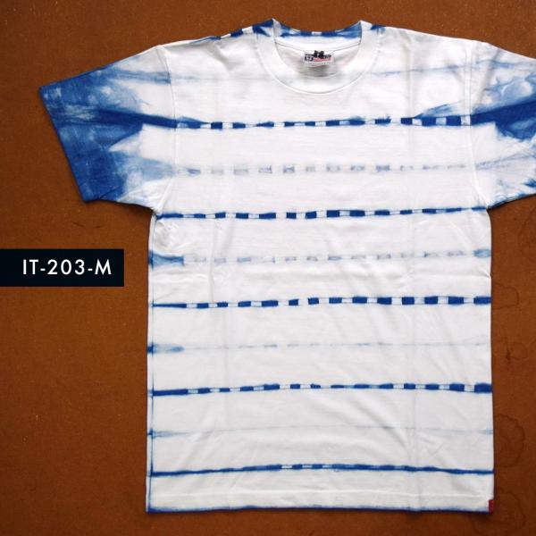 藍染めTシャツ Mサイズ（IT-203-M）