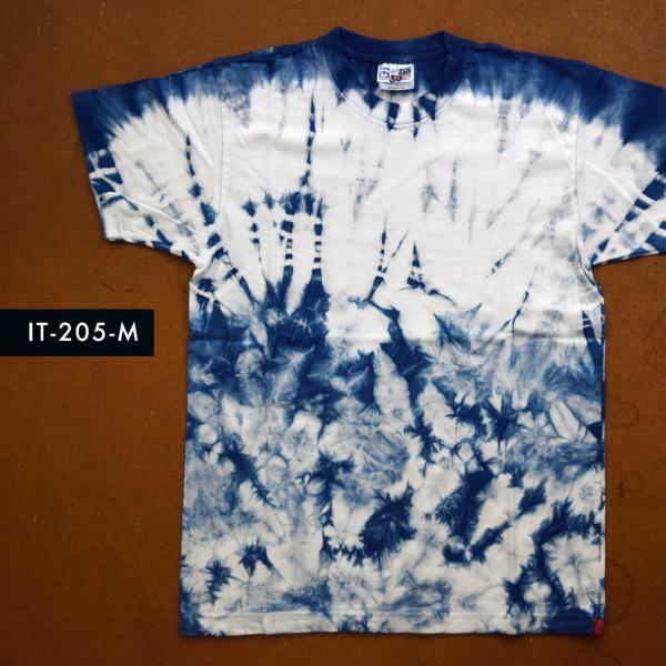藍染めTシャツ Mサイズ（IT-205-M）
