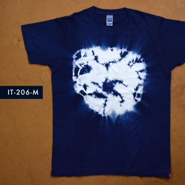 藍染めTシャツ Mサイズ（IT-206-M）