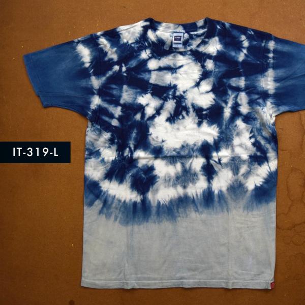 藍染めTシャツ Lサイズ（IT-319-L）