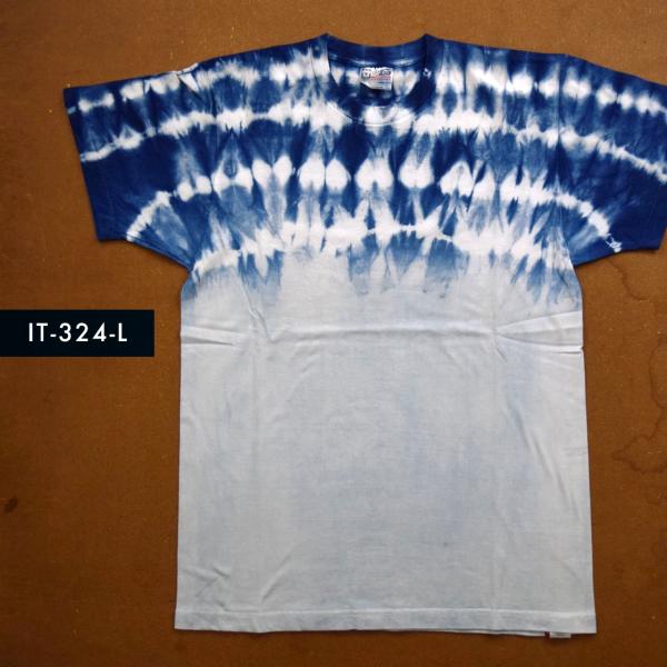 藍染めTシャツ Lサイズ（IT-324-L）