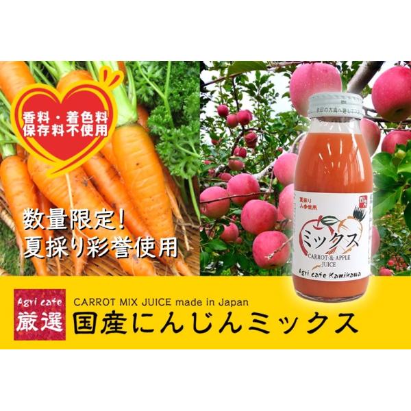 AGRI CAFE厳選 数量限定 夏採りにんじんミックスジュース 20本入り