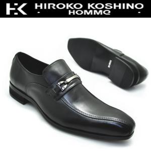 本革 《HIROKO KOSHINO HOMME》 ヒロココシノ　スリッポン/ローファー/ビット　No120