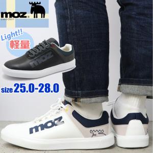 即納 MOZ モズ メンズ スニーカー コートタイプ カジュアルシューズ クッションインソール No.4280