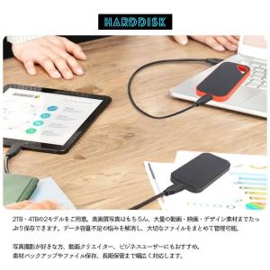 外付けHDD ポータブルHDD 外付けハードデ...の詳細画像2