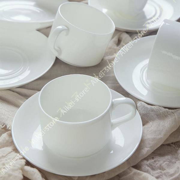 カップ ソーサーにも モーニング オシャレ シンプル 白 カフェ 可愛い パン皿 デザートプレート ...