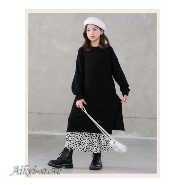 ロングワンピース スカート マキシワンピース ロングワンピ レディース チュニック Vネック 秋 長...