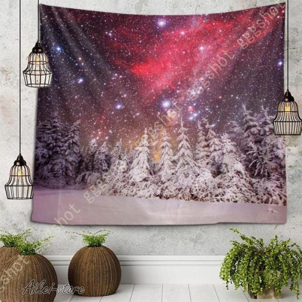 クリスマスタペストリー クリスマス 飾り タペストリー メリークリスマス 壁掛け クリスマスツリー ...