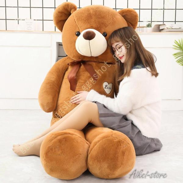 テディベア 100cm ぬいぐるみ 大きい 大きいぬいぐるみ くま 抱き枕 お座りくまさん 特大 ぬ...