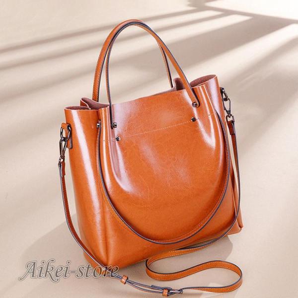 本革　トートバッグ　レディース　レザーバッグ　ショルダーバッグ 革バッグ　かばん　通勤 通学　大人　...