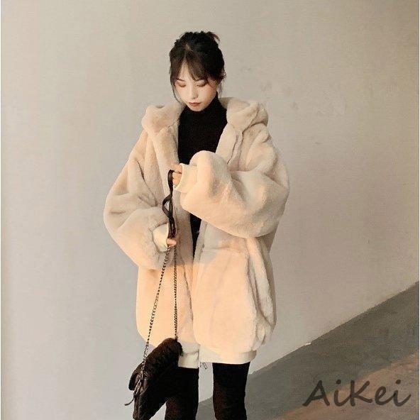 ファーコート レディース コート フェイクファー アウター 秋冬アウター フード付き ダウン コート...