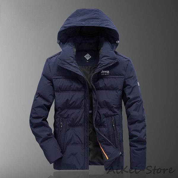 ダウンジャケット メンズ 軽量 フード 防寒着 メンズ ダウン アウター メンズ コート メンズ ア...